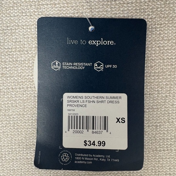 Magellan Shrrt Dress Womens XS UPF 30 Fishing Stain Resistant Southern Summer - Picture 9 of 16